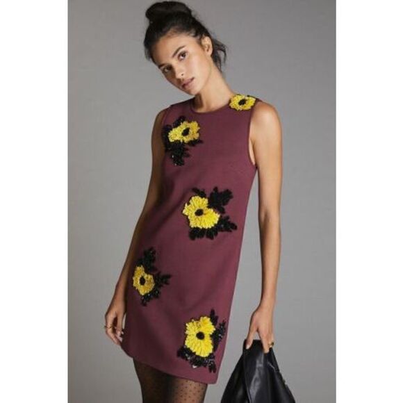 Anthropologie Dresses & Skirts - Anthropologie -Sequined Shift Mini Dress size xs